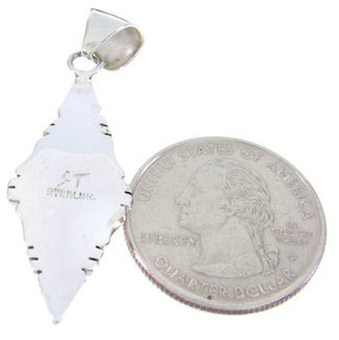 Genuine Silver And Turquoise Pendant JW66391